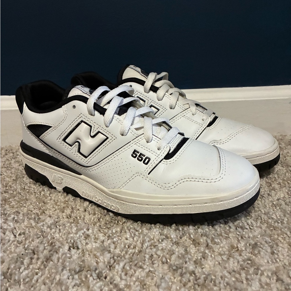 New Balance 550 Men's White and Black Sneakers
